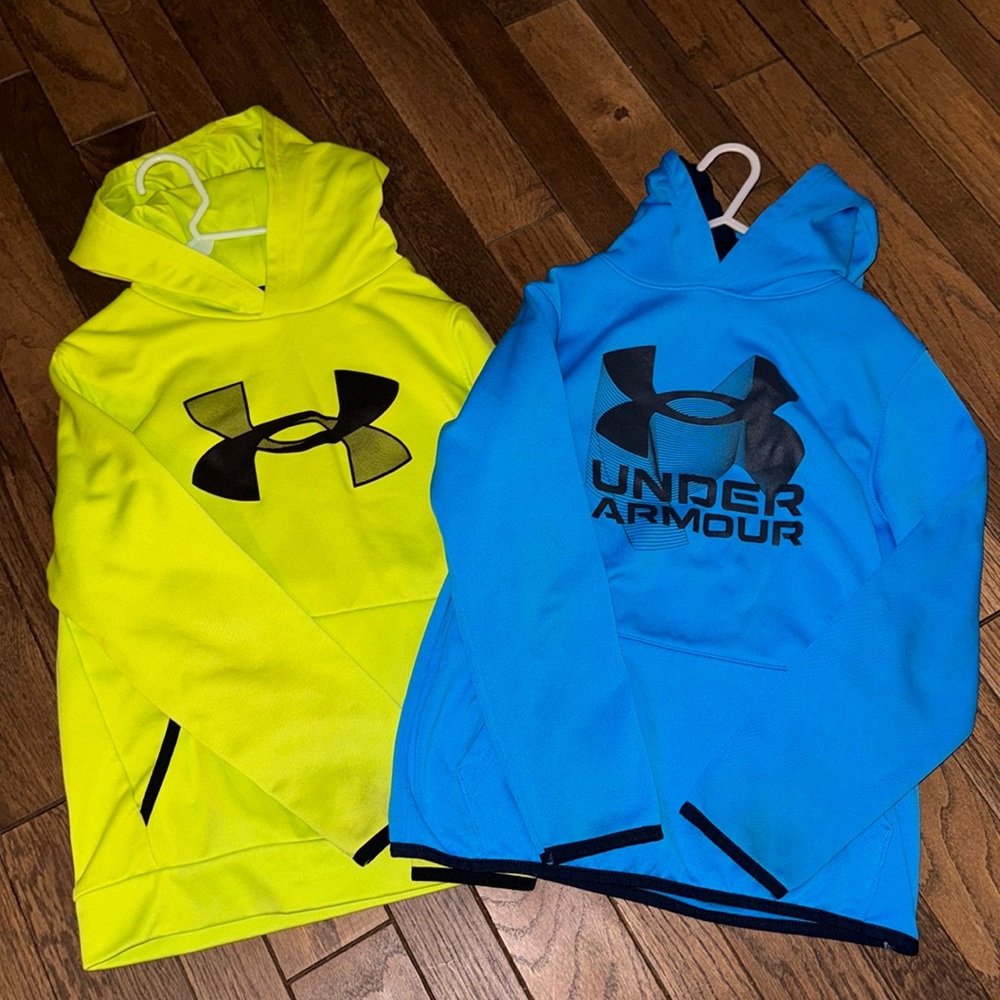 Boys UA hoodies